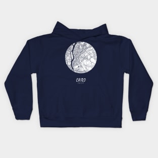 Cairo, Egypt City Map - Full Moon Kids Hoodie